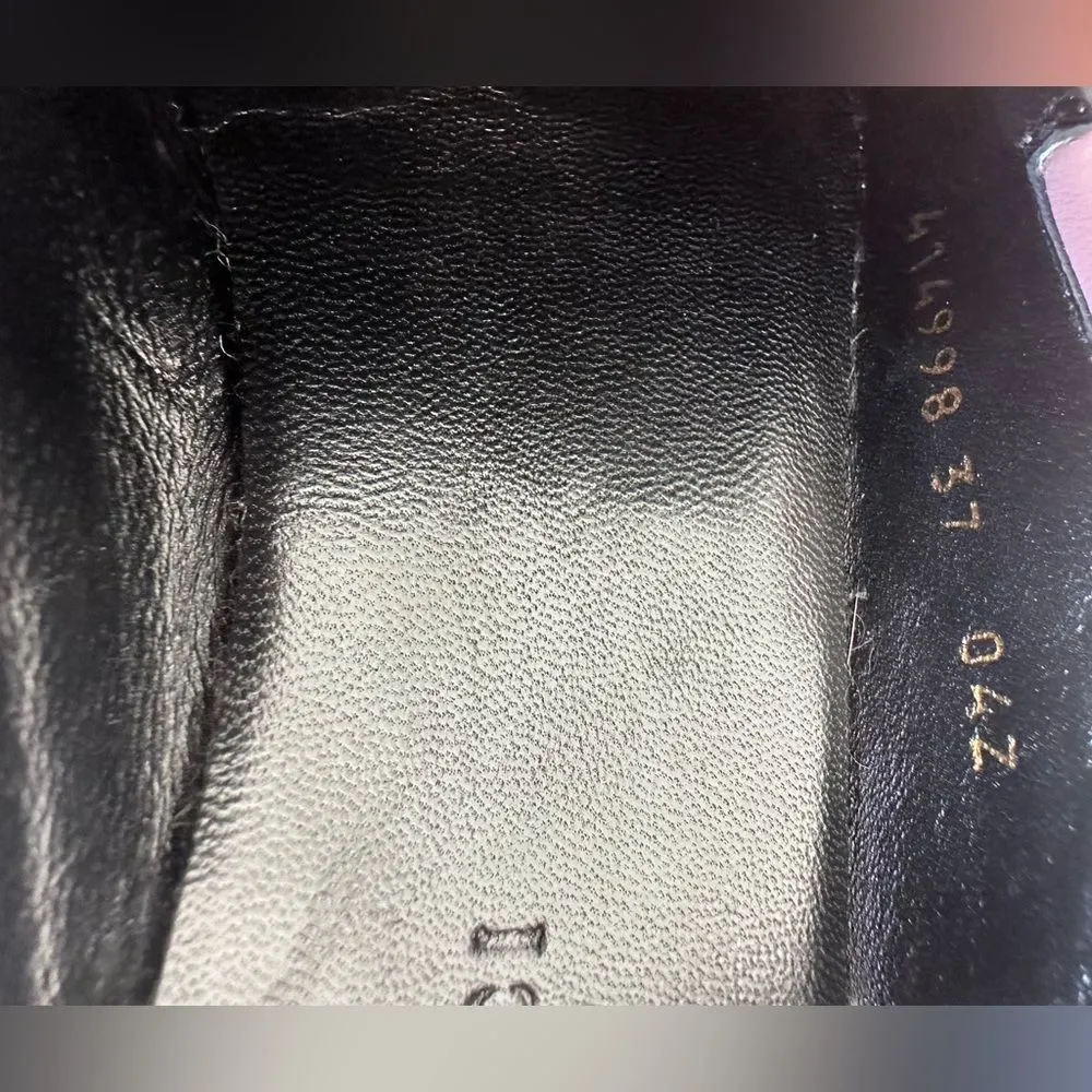 Gucci Brixton Horsebit Loafer Pink Leather Driving Flat Mule Jordaan EU 37 US 7 - Picture 8 of 13
